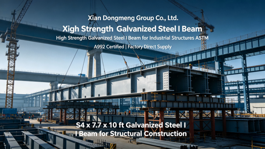 S4 X 77 X 10 Ft Galvanized Steel I Beam 2 S4 X 77 X 10 Ft Galvanized Steel I Beam 2